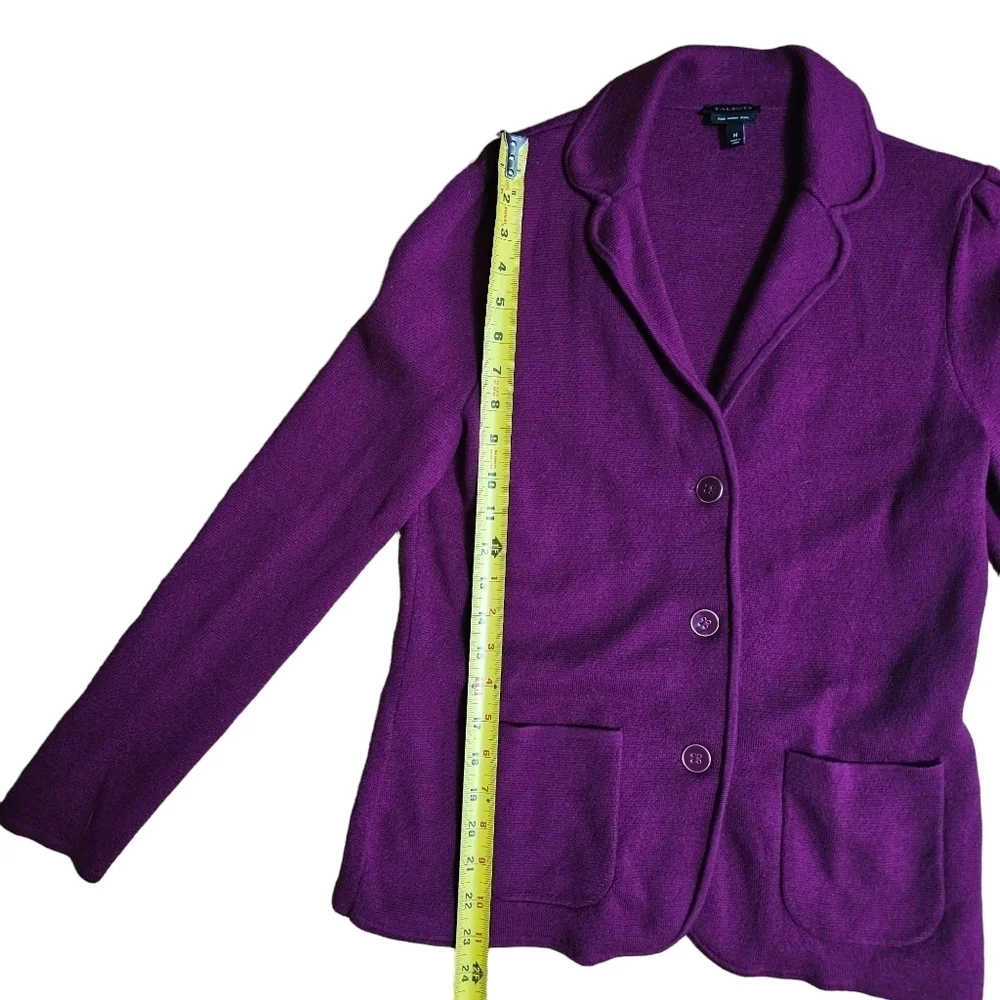 Talbots Merino Wool Cardigan, Medium - Picture 8 of 11